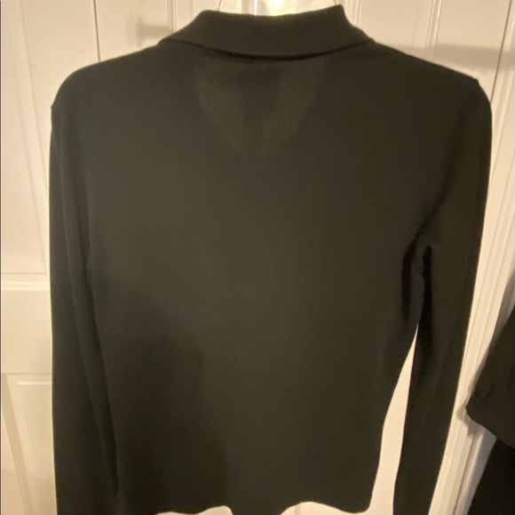 Lacoste long sleeve 3/4 button front shirt; SZ 43 - Picture 2 of 3